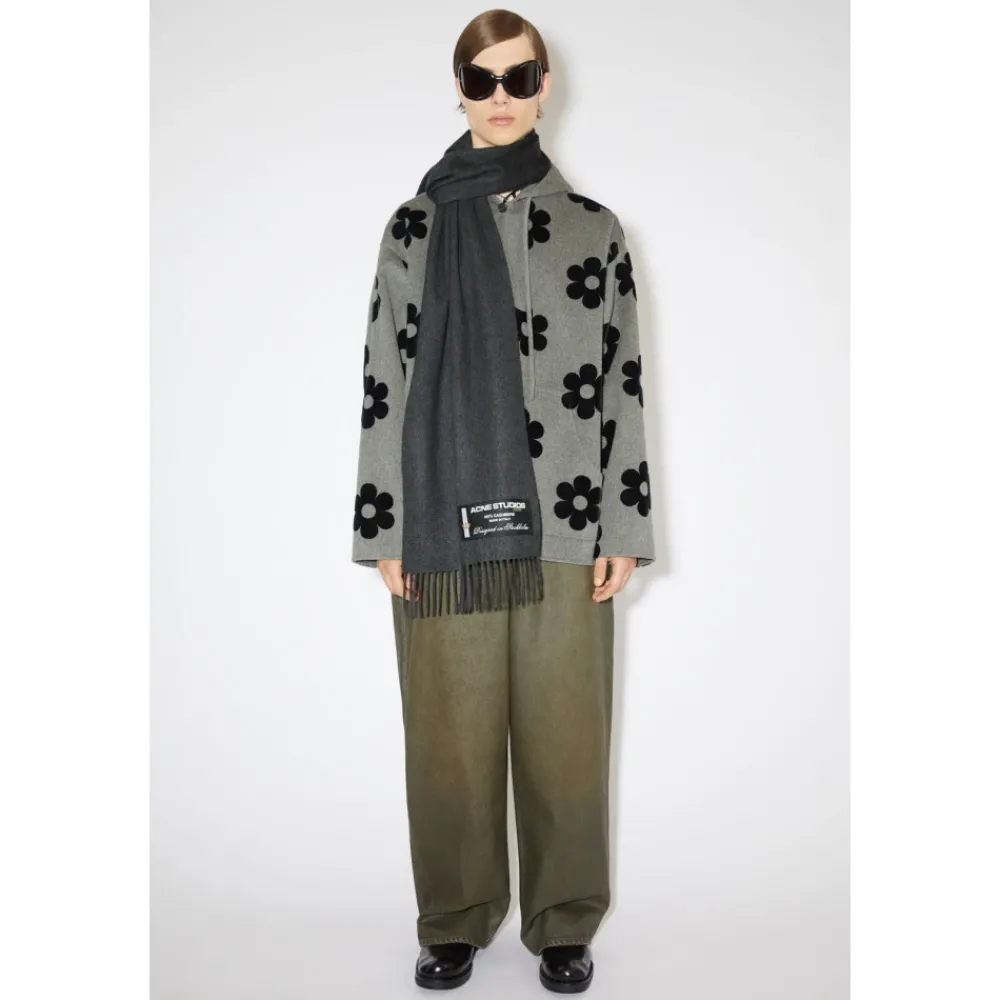 Heren Acne Studios Sjaals^Sjaal van kasjmier met franjes