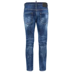 Heren Dsquared2 Skinny Jeans met Verfspatten