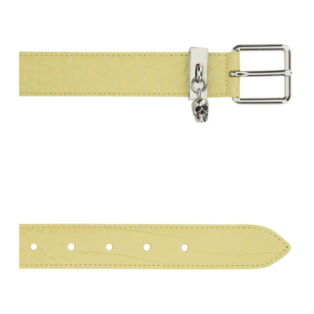 DAMES Alexander McQueen Skull Leren Riem