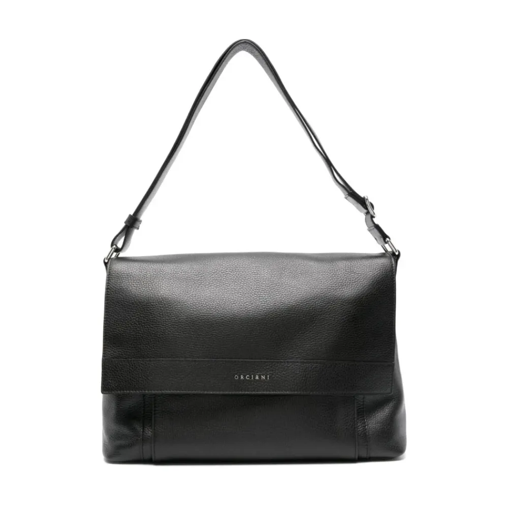 Heren Orciani Tassen^Skyline Leather Messenger Bag