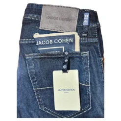 Heren Jacob Cohën Slim Carbon Label Donker Gewassen Jeans
