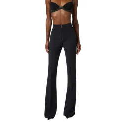 DAMES Elisabetta Franchi Broeken^Slim Fit Dubbele Crêpe Ritsbroek