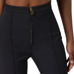 DAMES Elisabetta Franchi Broeken^Slim Fit Dubbele Crêpe Ritsbroek