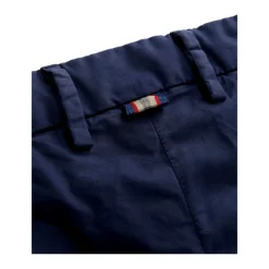 Heren Mason's Broeken^Slim Fit Navy Blue Chino Broek