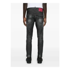 Heren Dsquared2 Slim Fit Stretch Katoenen Jeans