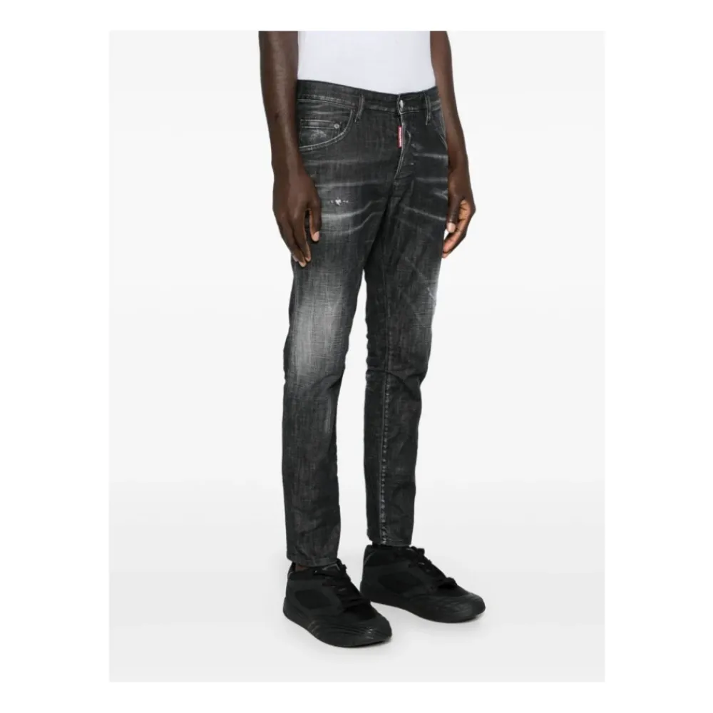 Heren Dsquared2 Slim Fit Stretch Katoenen Jeans