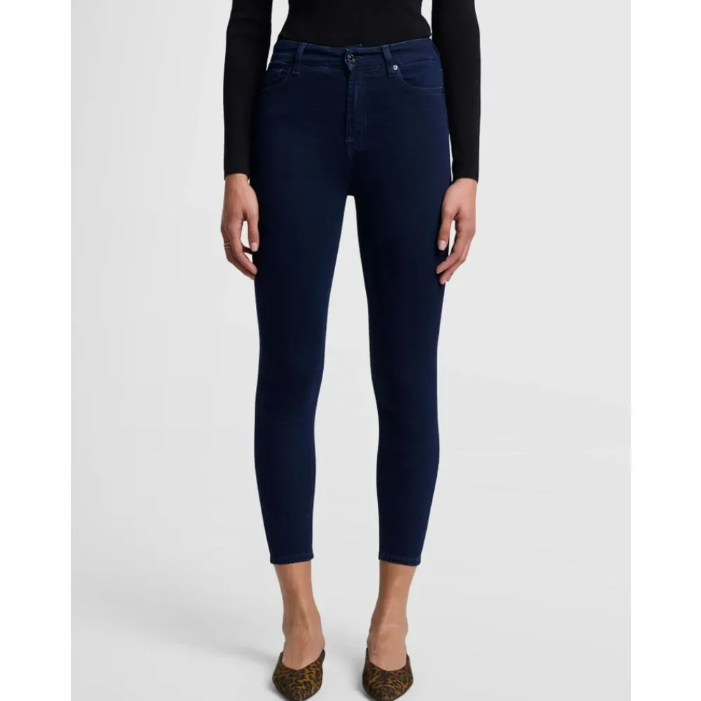 DAMES 7 For All Mankind Jeans^Slim Illusion Cropped Skinny Jeans