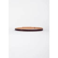 DAMES Elisabetta Franchi Slim Logo Buckle Belt