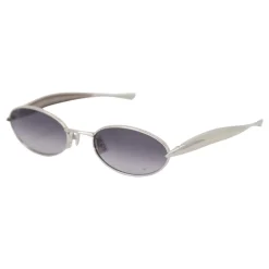 Heren Bottega Veneta Slim Oval Zonnebril