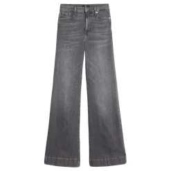 DAMES 7 For All Mankind Jeans^Slim-Fit Grijze Denim Jeans
