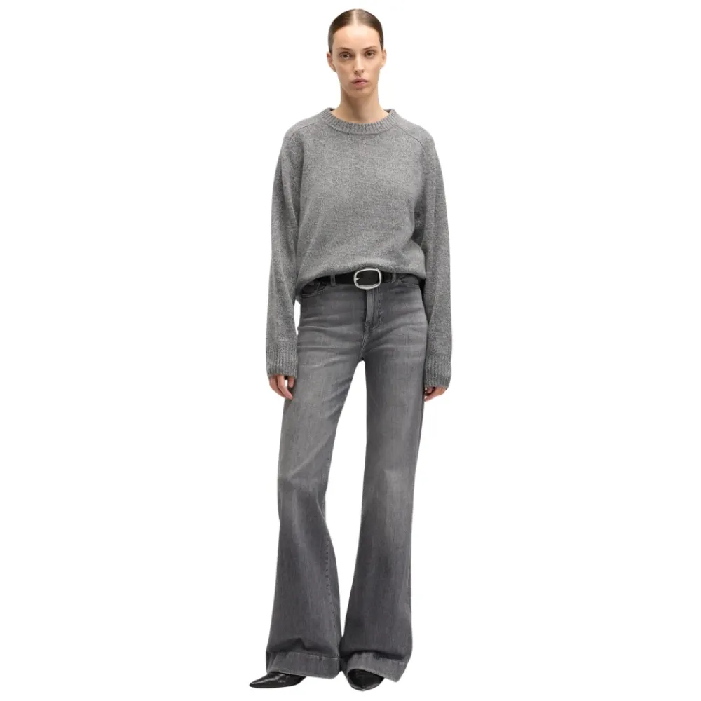 DAMES 7 For All Mankind Jeans^Slim-Fit Grijze Denim Jeans