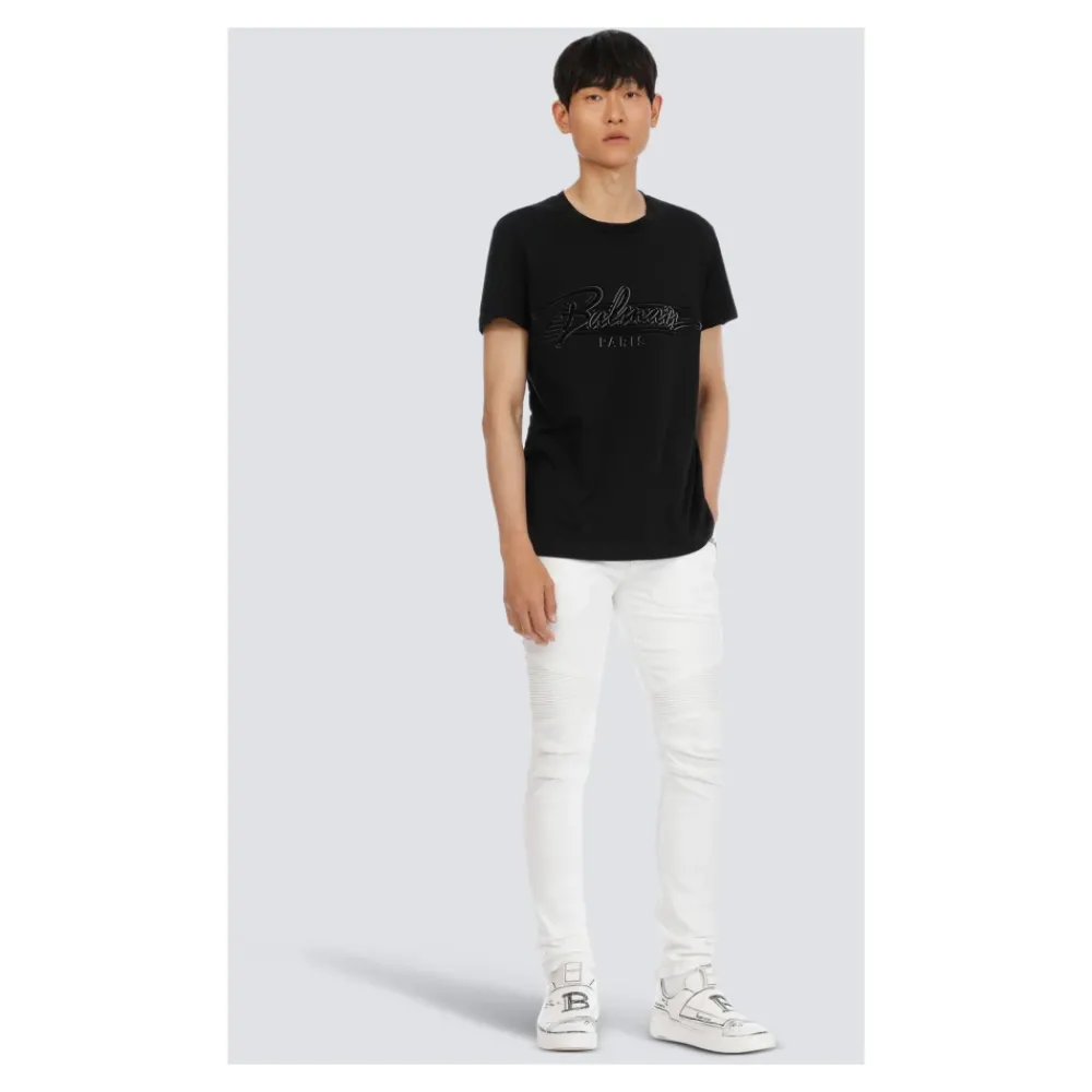 Heren Balmain Jeans^Slim-fit katoenen jeans