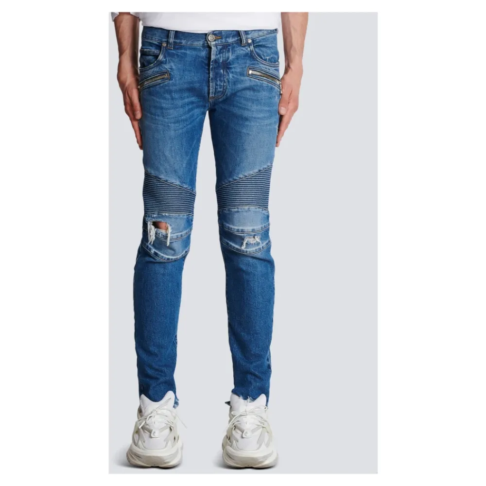 Heren Balmain Slim-fit katoenen jeans