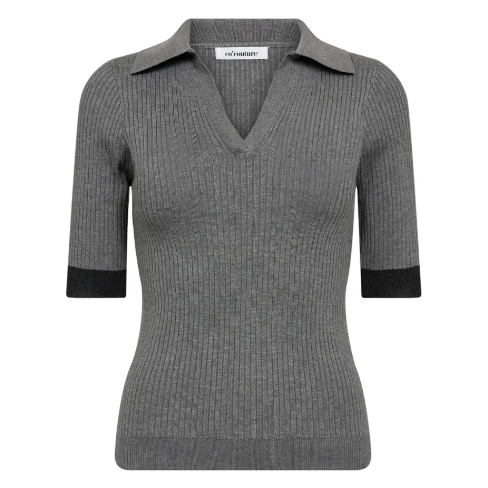 DAMES Co'Couture Truien & Vesten^Slim-fit Polo Gebreide Trui
