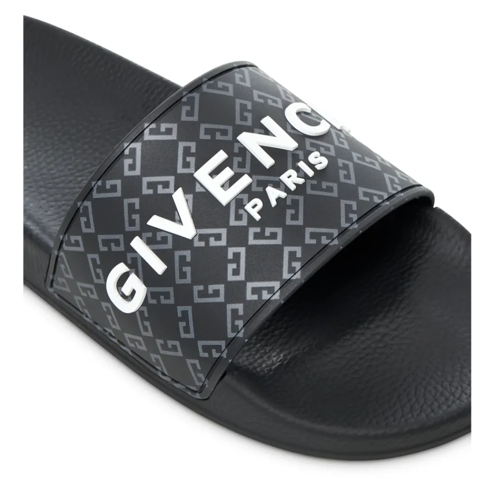 Heren Givenchy Slippers^Slip-On Monogram Rubber Slippers