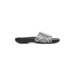 Heren Burberry Slippers^Slip-On Sandalen met Check Motief
