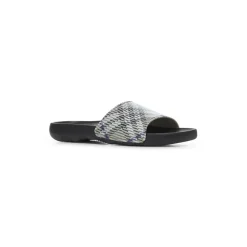 Heren Burberry Slippers^Slip-On Sandalen met Check Motief