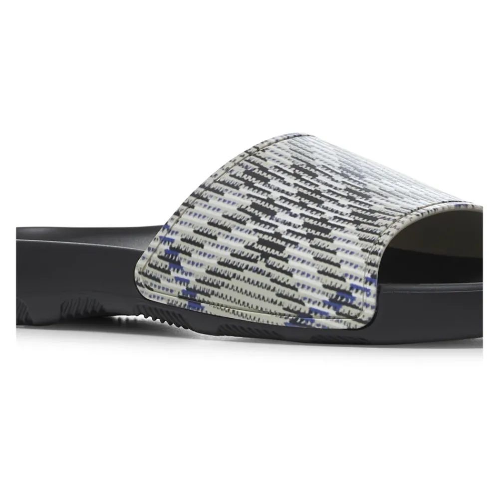 Heren Burberry Slippers^Slip-On Sandalen met Check Motief