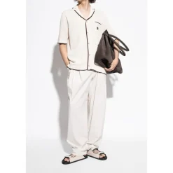 Heren Dolce & Gabbana Slippers met een logo-vormige applicatie