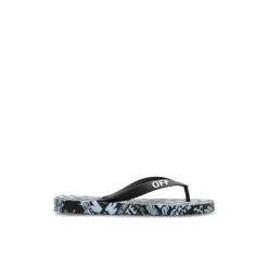 DAMES Off White Slippers^Slippers met logo