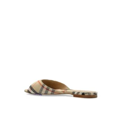 DAMES Burberry Slippers^Slippers met patroon