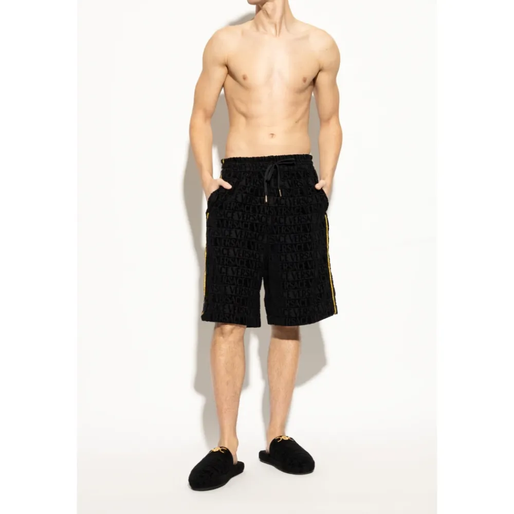 Heren Versace Sloffen met logo