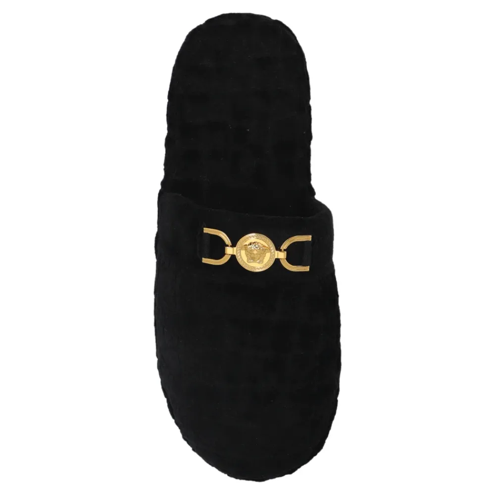 Heren Versace Sloffen met logo