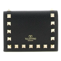 DAMES Valentino Garavani Portefeuilles^Small Rockstud Grainy Calfskin Wallet
