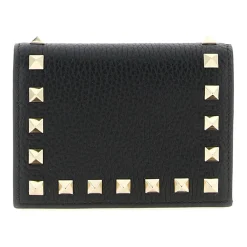 DAMES Valentino Garavani Portefeuilles^Small Rockstud Grainy Calfskin Wallet