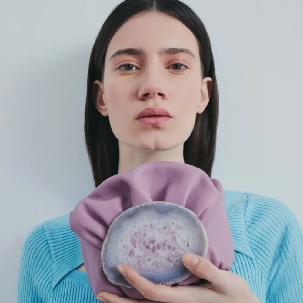 DAMES Malababa Small Ruched Clutch