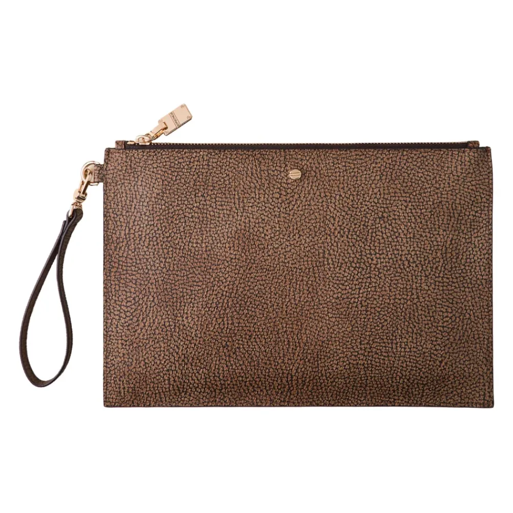 DAMES Borbonese Clutches^Smalle Flat Pouch