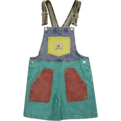Bobo Choses Jumpsuits^Smiling Color Block Denim Dungaree