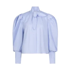 DAMES Dante 6 Blouses^Smocked blouse in Blue Mist