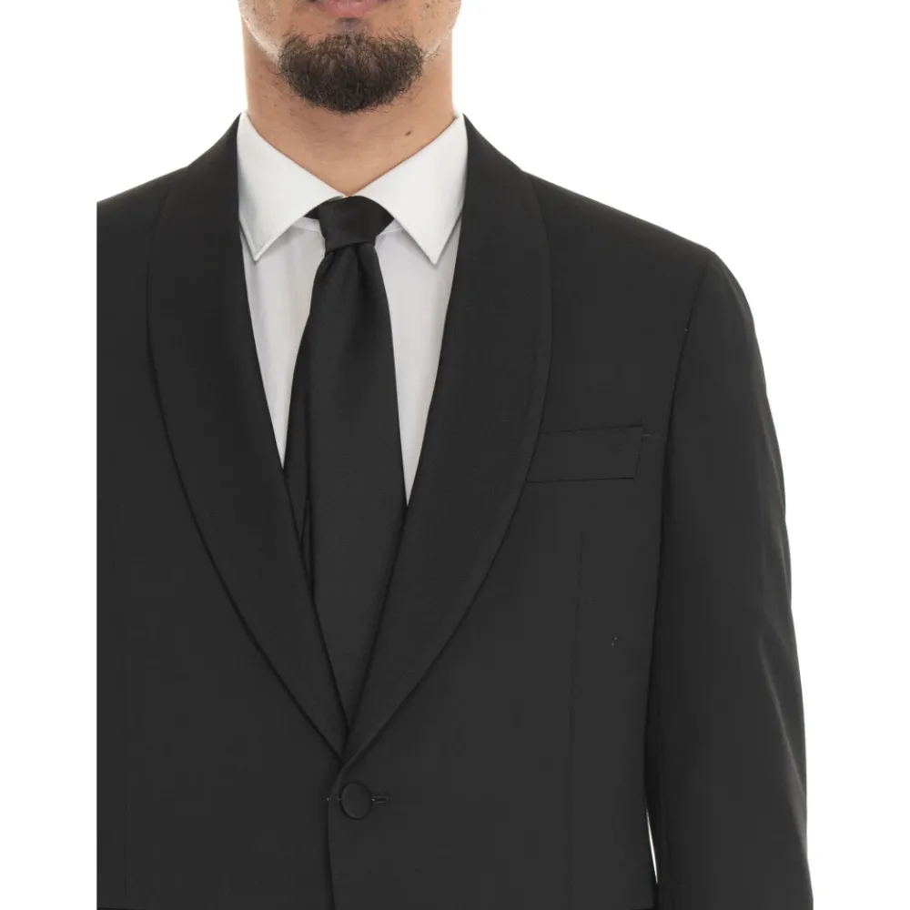 Heren Michael Kors Kostuums^Smoking met Shawl Kraag en Klassieke Broek