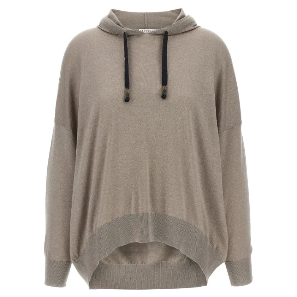 DAMES Brunello Cucinelli Hoodies & Sweatvesten^Sparkling Hoodie