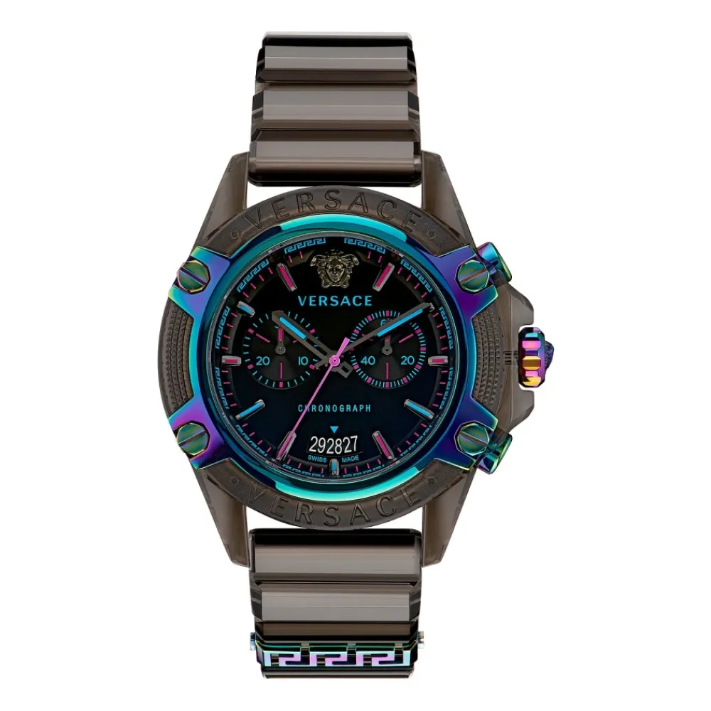Heren Versace Sport Chrono Active Horloge Bruin/Zwart