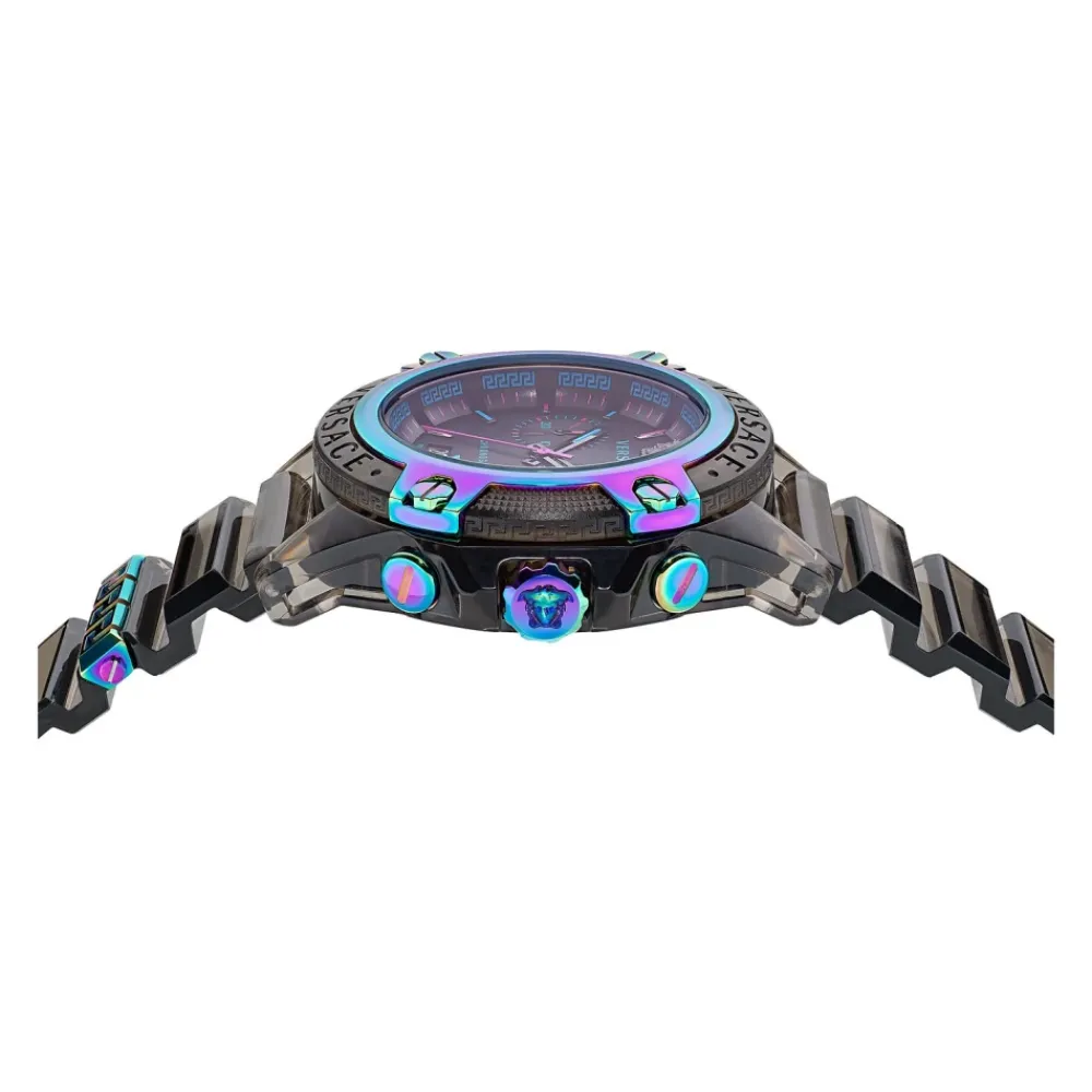 Heren Versace Sport Chrono Active Horloge Bruin/Zwart