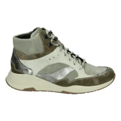 DAMES Durea Sportieve Beige Sneakers met Uitneembaar Voetbed