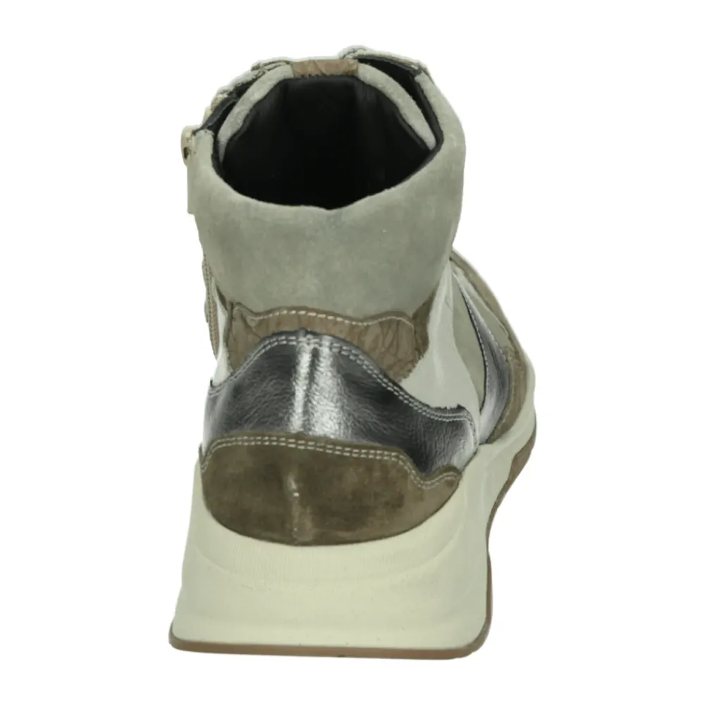 DAMES Durea Sportieve Beige Sneakers met Uitneembaar Voetbed