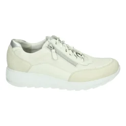 DAMES Durea Sneakers^Sportieve Lage Dames Sneakers Wit Patroon