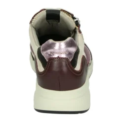 DAMES Durea Sneakers^Sportieve Lage e Leren Sneakers