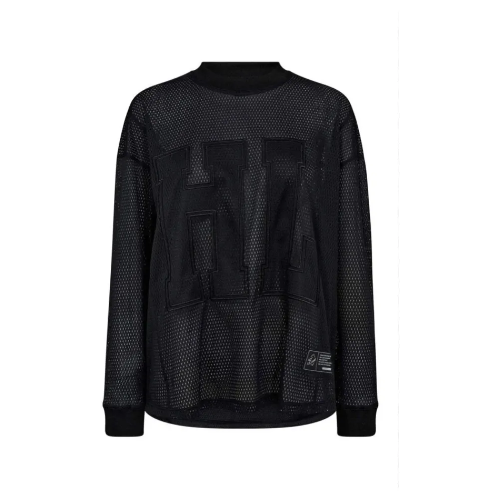 DAMES Haute L'Amitié Sportieve Mesh Blouse met Lange Mouwen