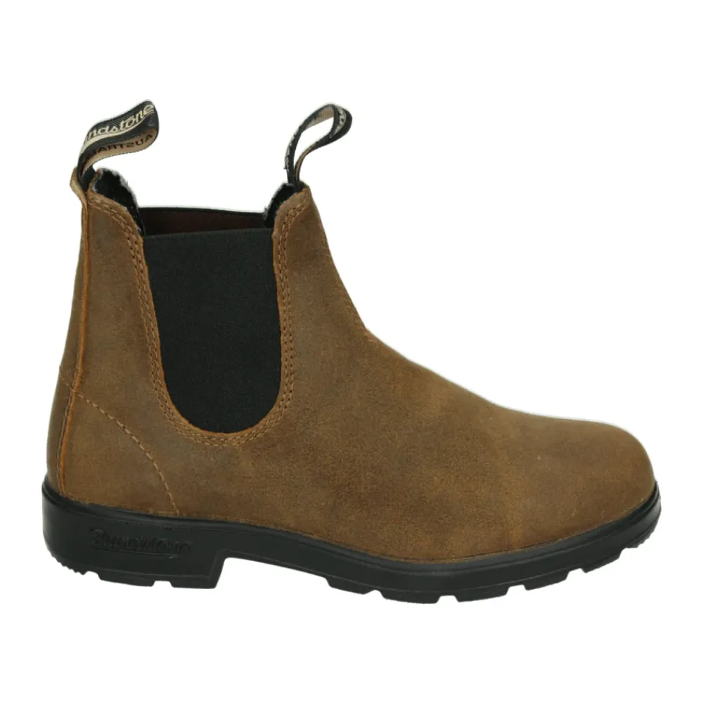DAMES Blundstone Chelseaboots^Sportieve Mid Waxed Suede Schoenen