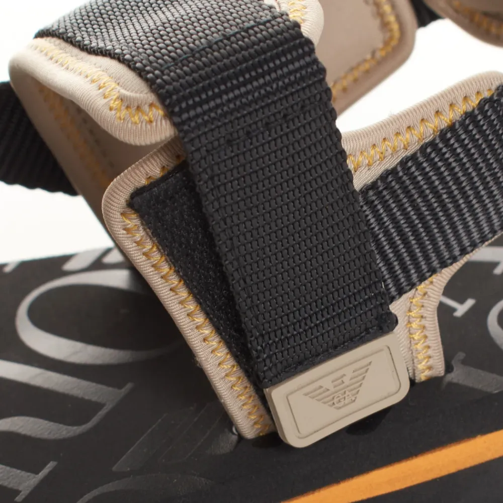 Heren Emporio Armani Sandalen^Sportieve platformsandalen met klittenbandsluiting