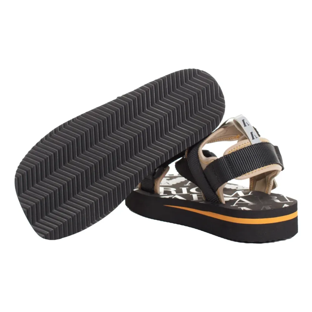 Heren Emporio Armani Sandalen^Sportieve platformsandalen met klittenbandsluiting