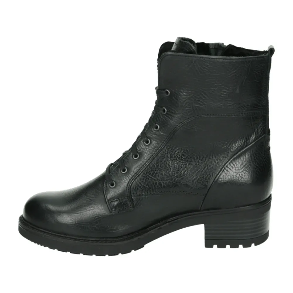 DAMES Durea Enkellaarsjes|Laarzen^Sportieve e Leren Sneakers