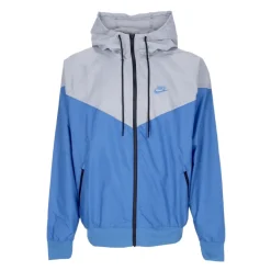 Nike Sportshirts^Sportswear Windrunner Hooded Jacket Blauw/Grijs