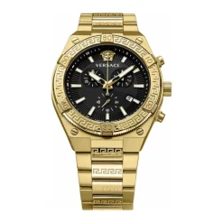 Heren Versace Sporty Greca Chronograaf Gouden Horloge