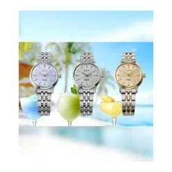 DAMES Seiko Horloges^SRPL64J1 - Horloge PRESAGE Cocktail Automatisch 3 wijzers datum