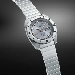 DAMES Seiko Horloges^SRPL03K1 - 5 Sports Automatisch Horloge 3 Wijzers Datum